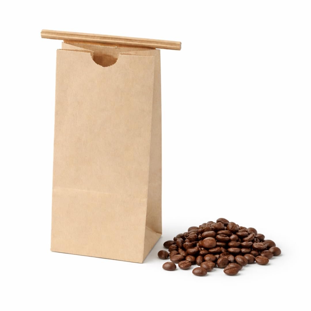 1/2 Pound Kraft Coffee Bags - 50 Count - Brown - for Coffee Roasters - Empty Tea Storage Bags