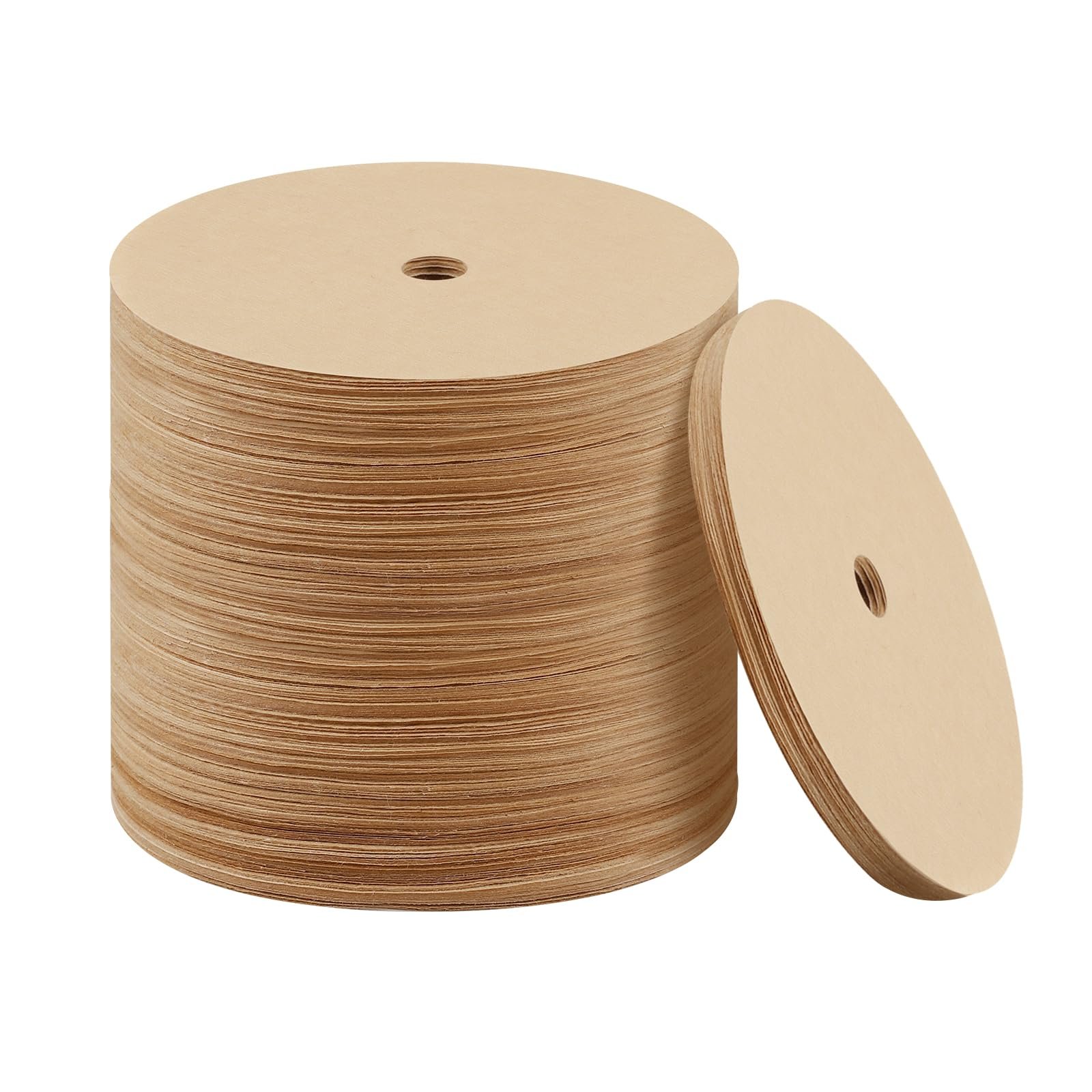 300 Count Percolator Coffee Filters, 3.75in Natural Unbleached Disposable Coffee Filter Disc Coffee Filters for Percolators Camping Coffee Pot Home Office Use