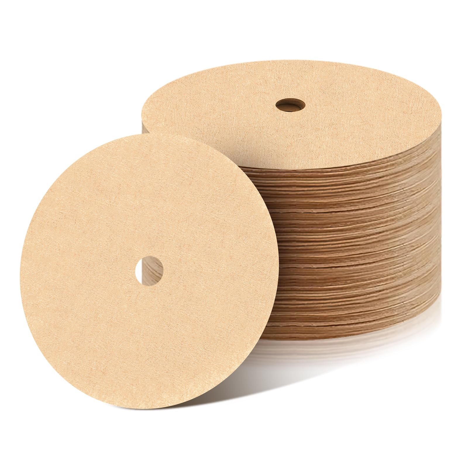 300Pcs Percolator Coffee Filters, 3.5in Disc Coffee Filters, Natural Unbleached Filter Coffee, Disposable Coffee Filters for Percolator Coffee Pot and Flat Bottom Basket