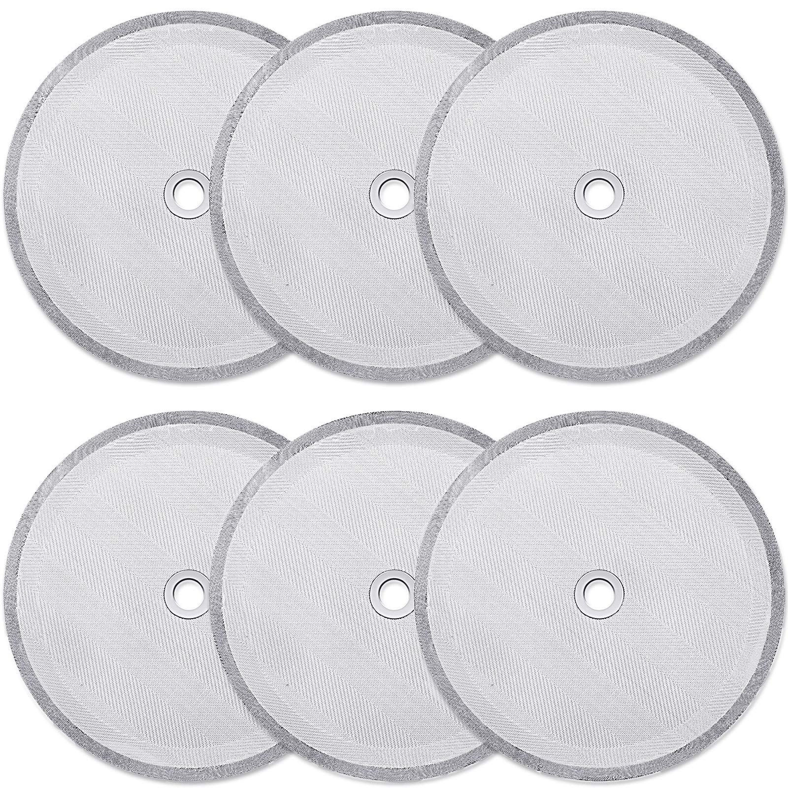 Boao 6 Pieces French Press Replacement Filters Mesh Filters Replacement 4 Inch Stainless Steel Replacement Screen for 1000 Ml, 34 Oz, 8 Cup French Press Coffee Makers and Tea Machines