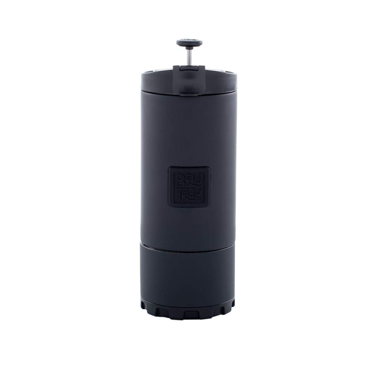 BruTrek by Planetary Design OVRLNDR Travel Coffee French Press, 24 fl.oz Capacity, Double Wall Vacuum Insulated, Easy To Clean Removable Bottom, No Spill Lid, On The Go Coffee Brewing (Obsidian)
