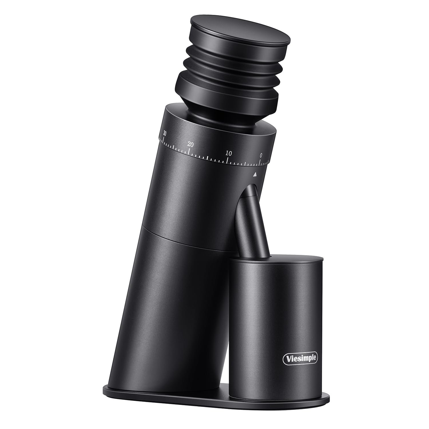 Coffee Grinder, Viesimple Gen 4, Single Dose Burr Coffee Grinders with Magnetic Dosing Cup, Electric Coffee Bean Grinder with Anti-Static Design, Espresso Grinder Compact & Quiet for Home Use Black