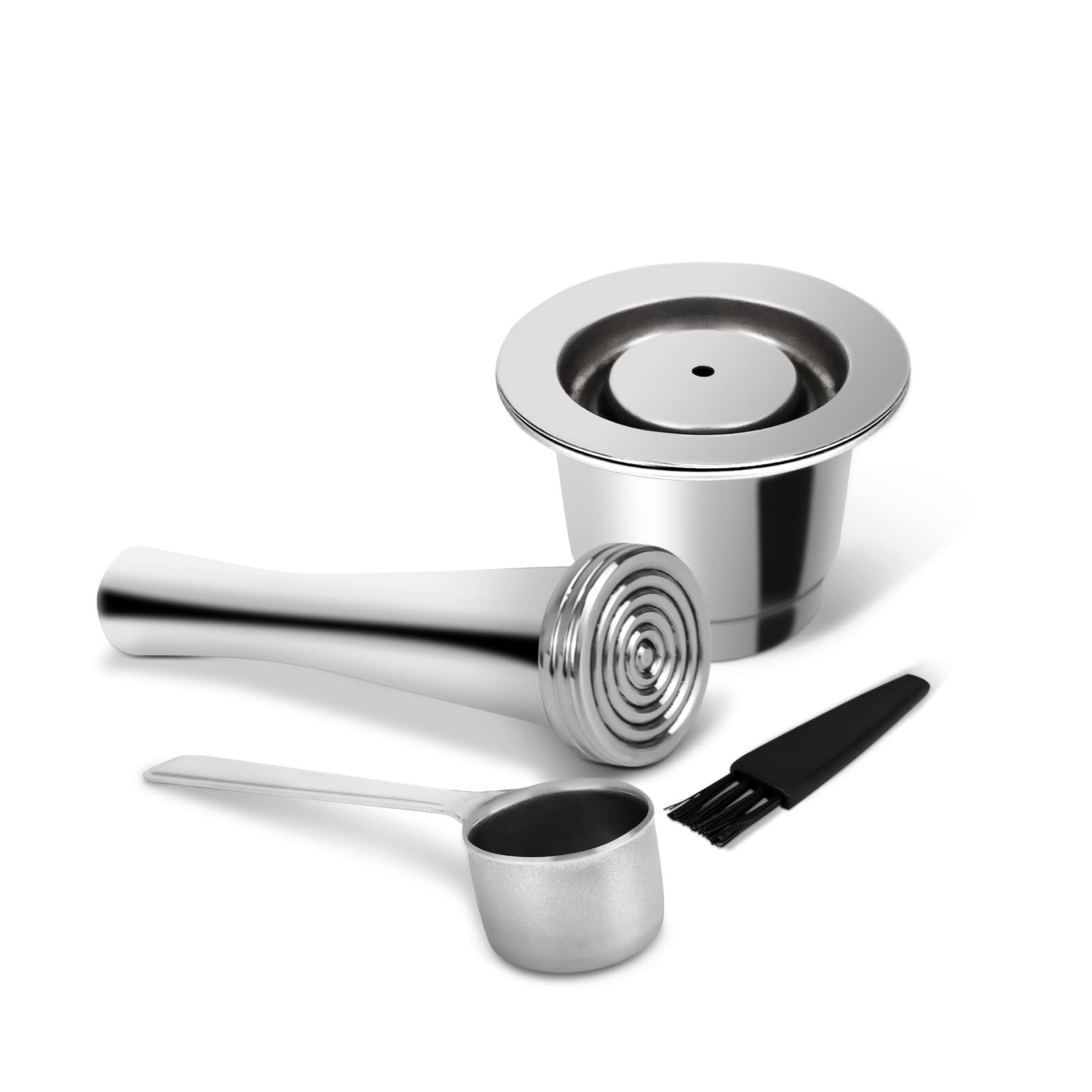 LIHONG Reusable Coffee Pods, Stainless Steel Reusable Espresso Capsules Compatible with Nespresso Original Line (1 pack)