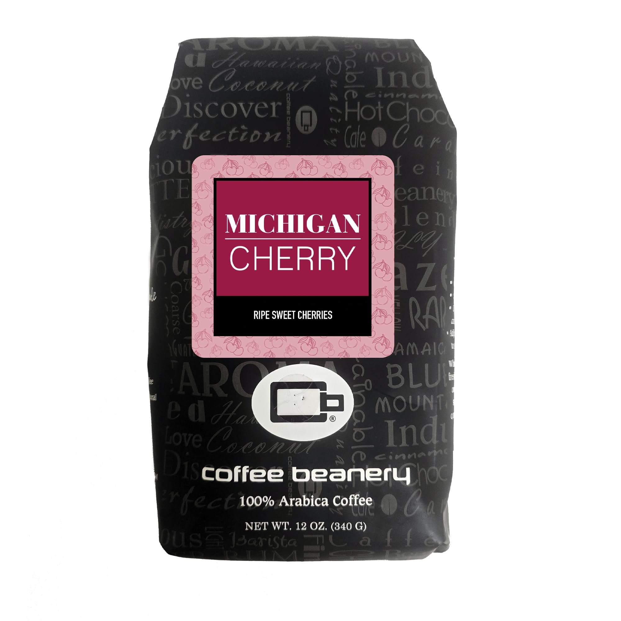 Michigan Cherry Flavored Coffee by Coffee Beanery | 12oz Specialty Medium Roast Whole Bean