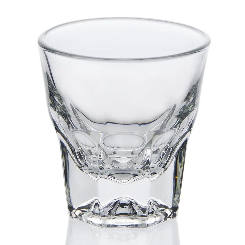 Necessia Premium Cortado Glasses 4.5oz – Set of 2, Heat-Treated Tempered Glass, Elegant Espresso Cups, Durable Barista-Grade Coffee Glassware