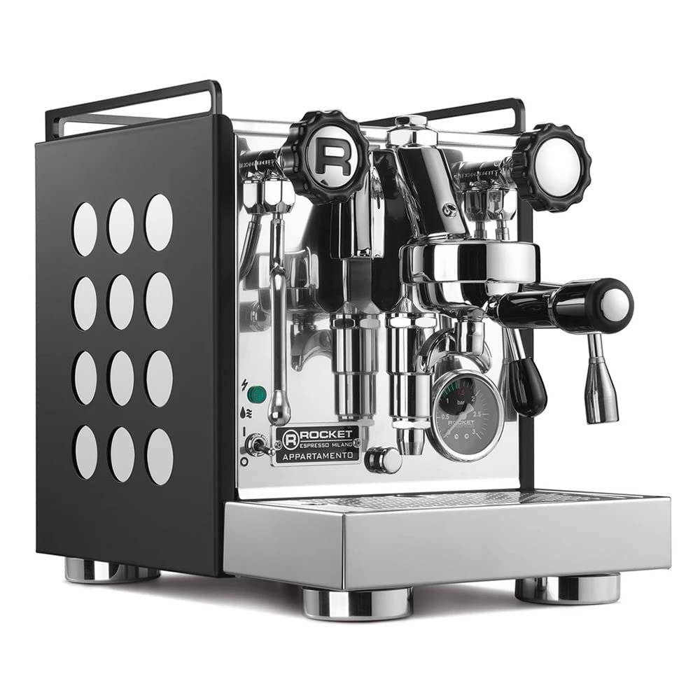 Rocket Espresso Appartamento Nera Espresso Machine | E61 | Heat Exchanger | (Black/Copper)