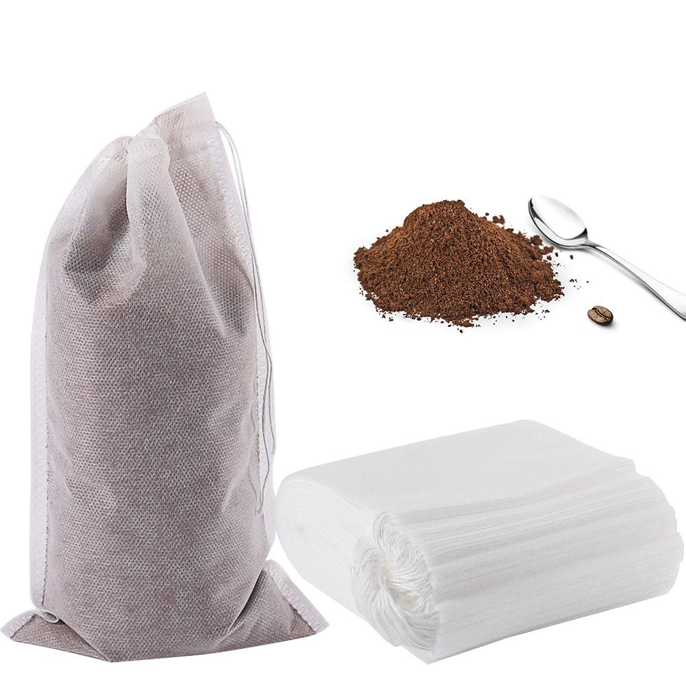 YQL Cold Brew Coffee Filter,50PCS 6X10 Inch No Mess Cold Brew Coffee Bags Disposable Mesh Brewing Bags Tea Filter Bag for Cold Brew Coffee or Tea(4x6/8x12inch Available)